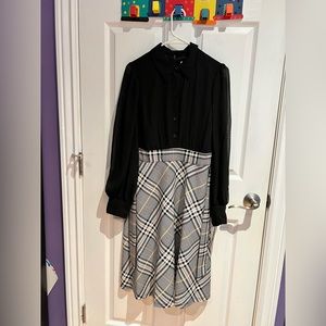 Black and Pattern Dress